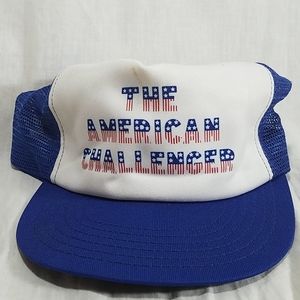 The American Challenger Hat Stars Stripes Vtg Cap